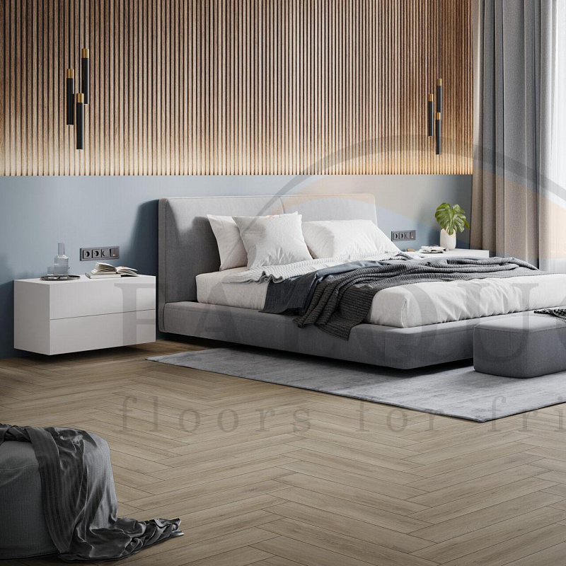 Кварцвинил The Floor Herringbone P6001 Tuscon Oak HB
