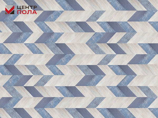 Клеевое пробковое покрытие CorkStyle Chevron Blue