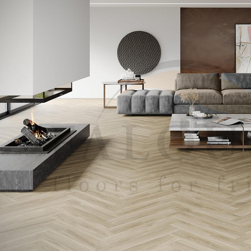 Кварцвинил The Floor Herringbone P6002 York Oak HB