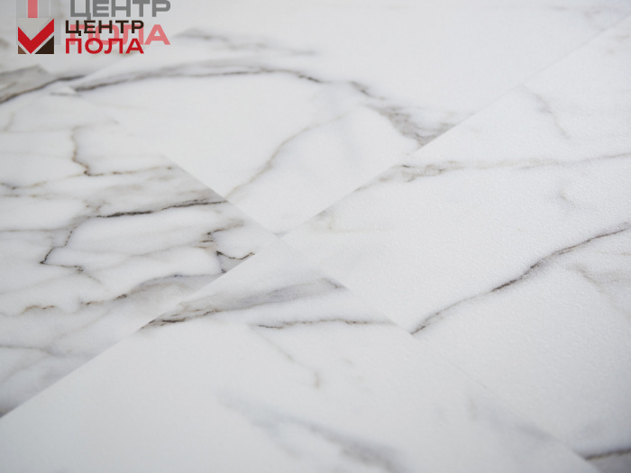 Кварцвинил Lamiwood Aquamarine М-01 Мрамор Бьянко