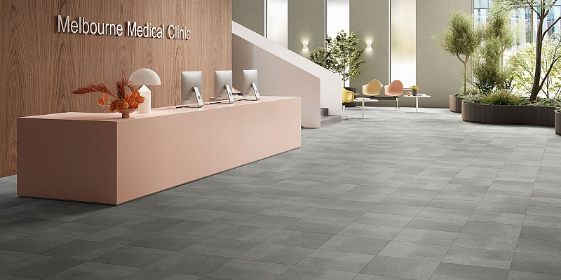 Кварцвинил Invictus Maximus Dryback Tile Groovy Granite - Steel