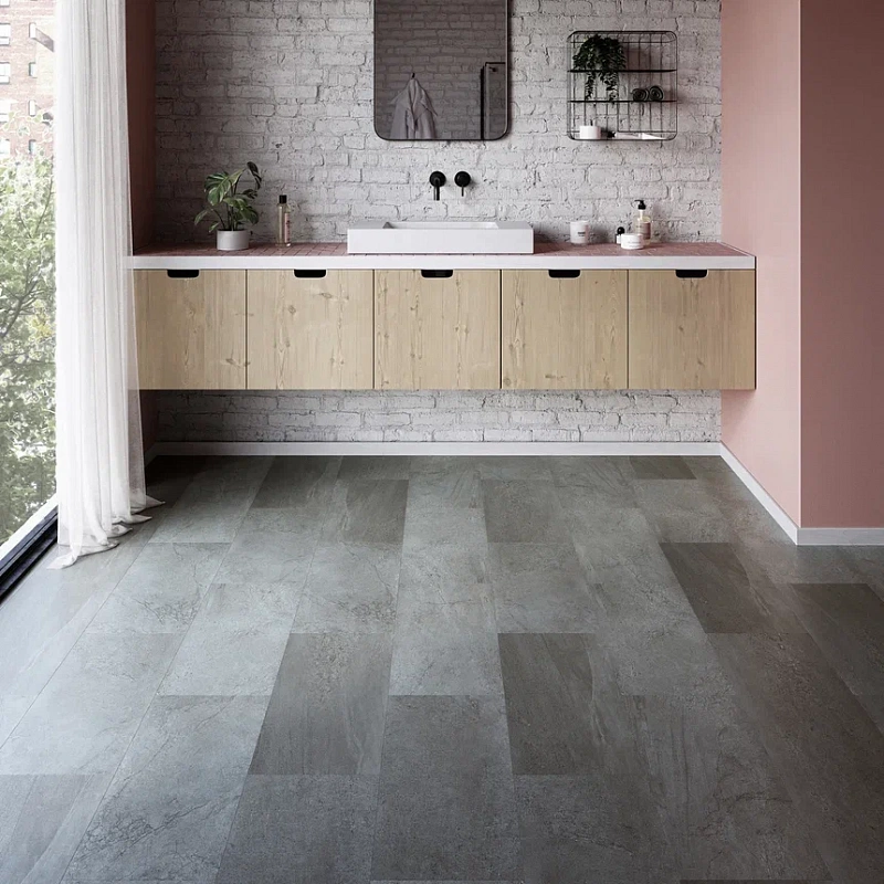 Кварцвинил Invictus Maximus Click Tile Groovy Granite - Lava